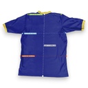 Jersey personalizado azul rey con vistas en dorado