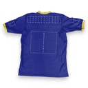 Jersey personalizado azul rey con vistas en dorado