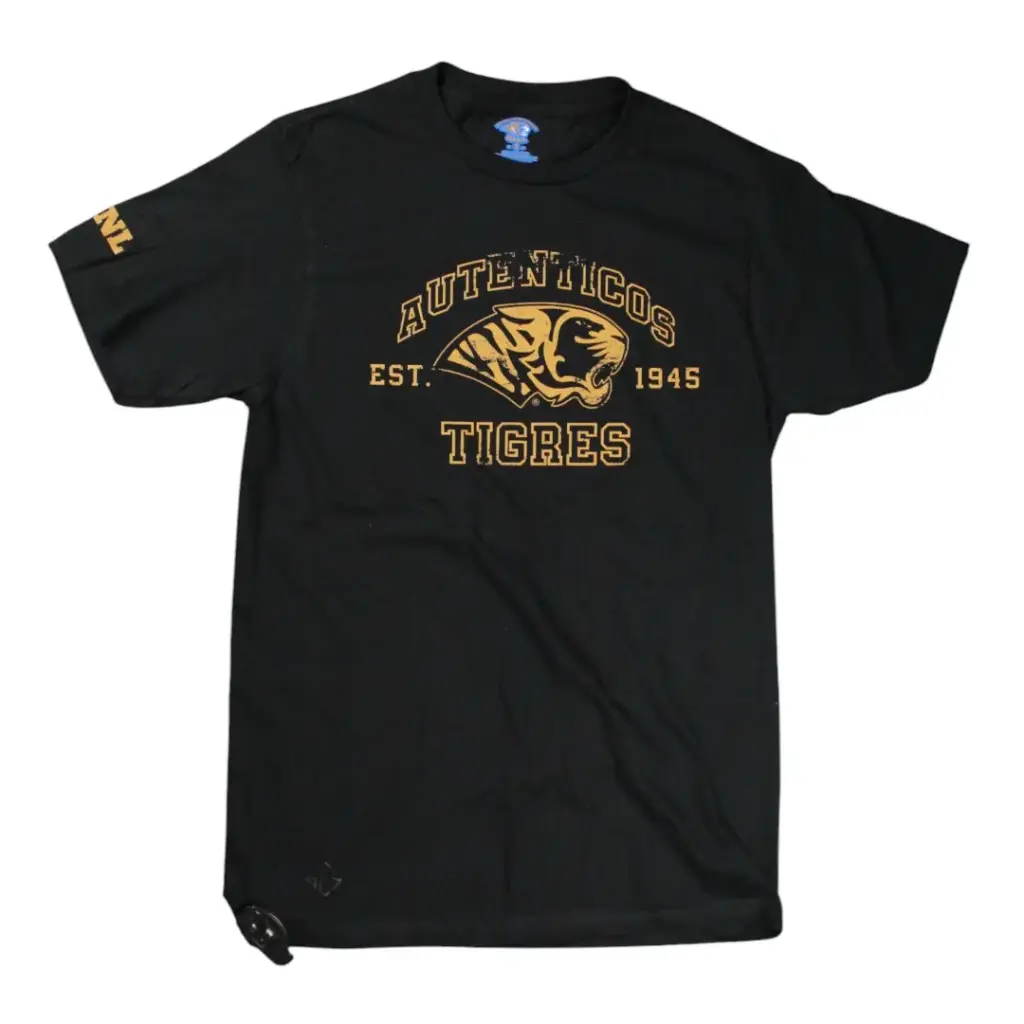 [TAR380-PRNG/S] Playera "Auténticos Tigres" Tigre Dorado (CH)