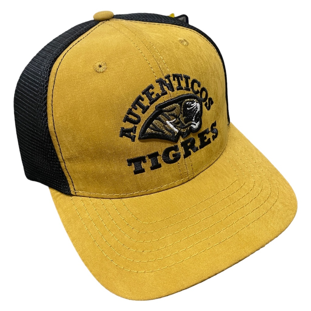 Gorra AUTÉNTICOS TIGRES con bordado al frente y detalle de color en visera