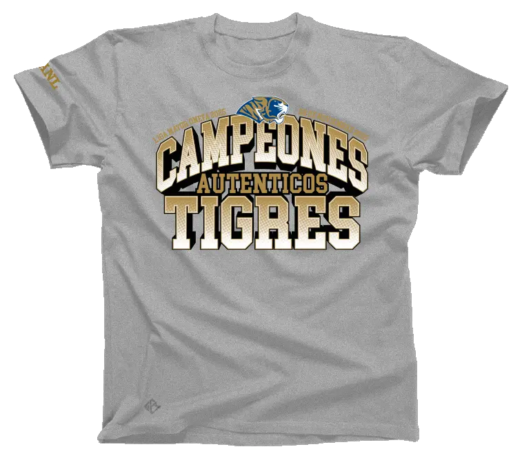 Playera campeonato Auténticos Tigres 2025