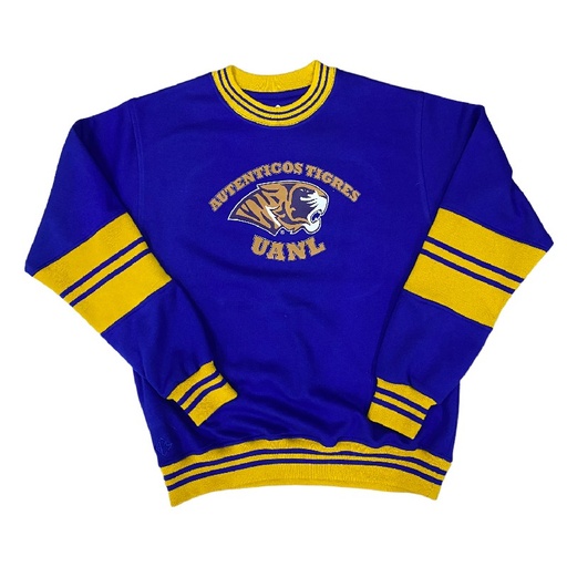 Sueter AUTÉNTICOS TIGRES azul rey combinado