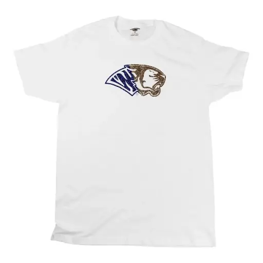 Playera "Auténticos Tigres" Tigre Azul Dorado