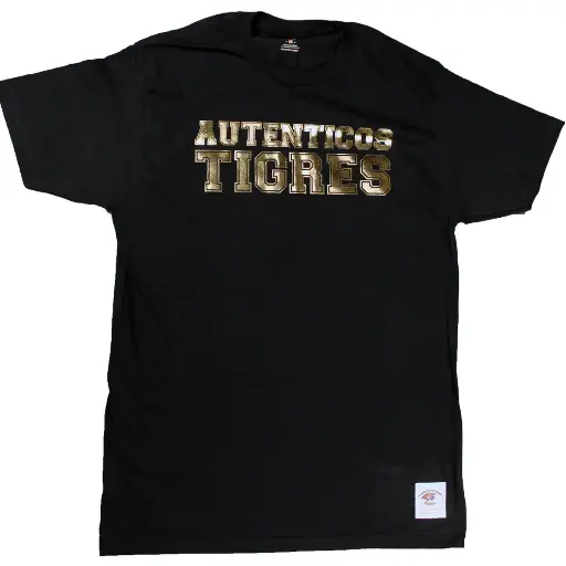 Playera "Auténticos Tigres" Autenticos tigres dorado