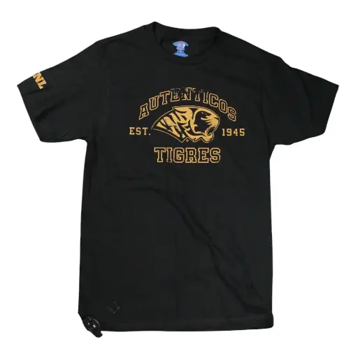 Playera "Auténticos Tigres" Tigre Dorado